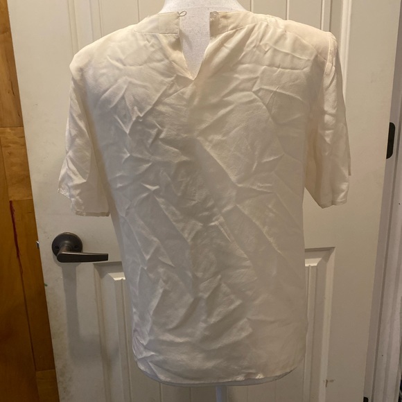 Anna and Frank Cream Vintage Tunic Blouse with Shoulder Pads - Picture 8 of 10